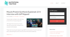 Desktop Screenshot of nutritiontactics.com