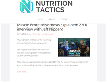 Tablet Screenshot of nutritiontactics.com